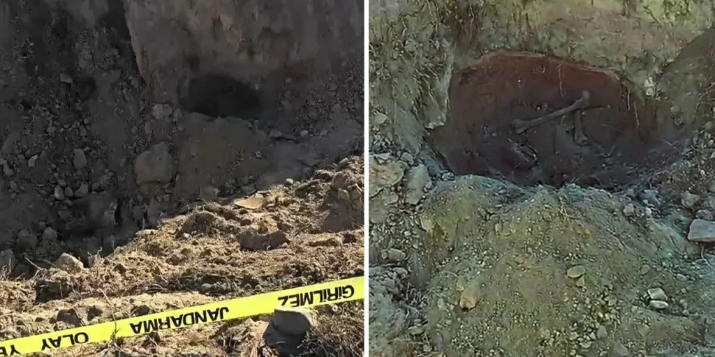 Frammento di osso umano datato 1500 anni prima di Cristo scoperto in Acıpayam, Denizli