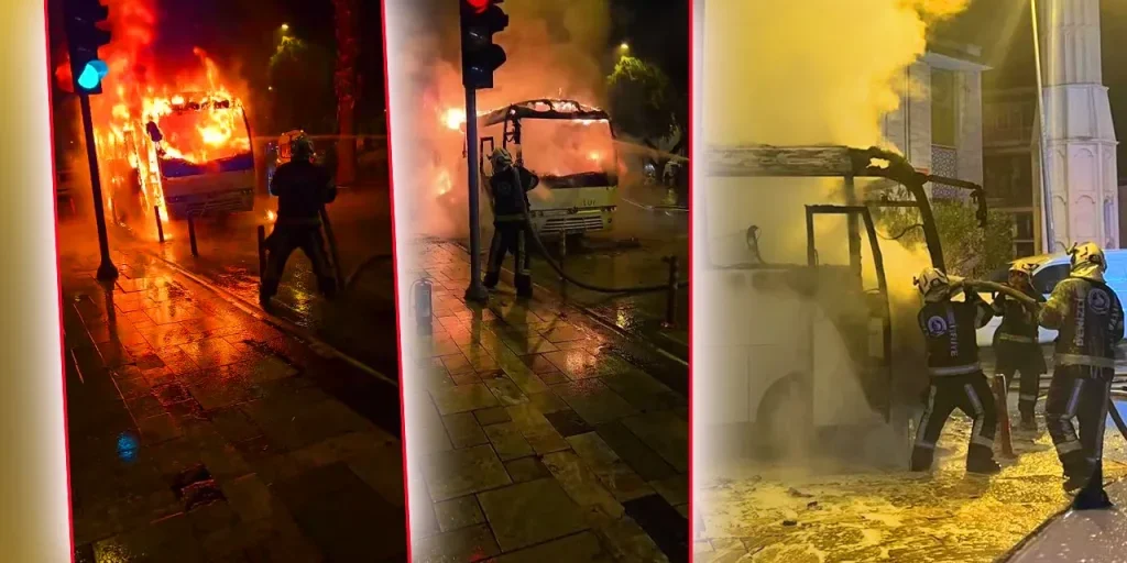 Conducente di veicolo di servizio a Denizli salva vite avvertendo di fumo prima dell’incendio