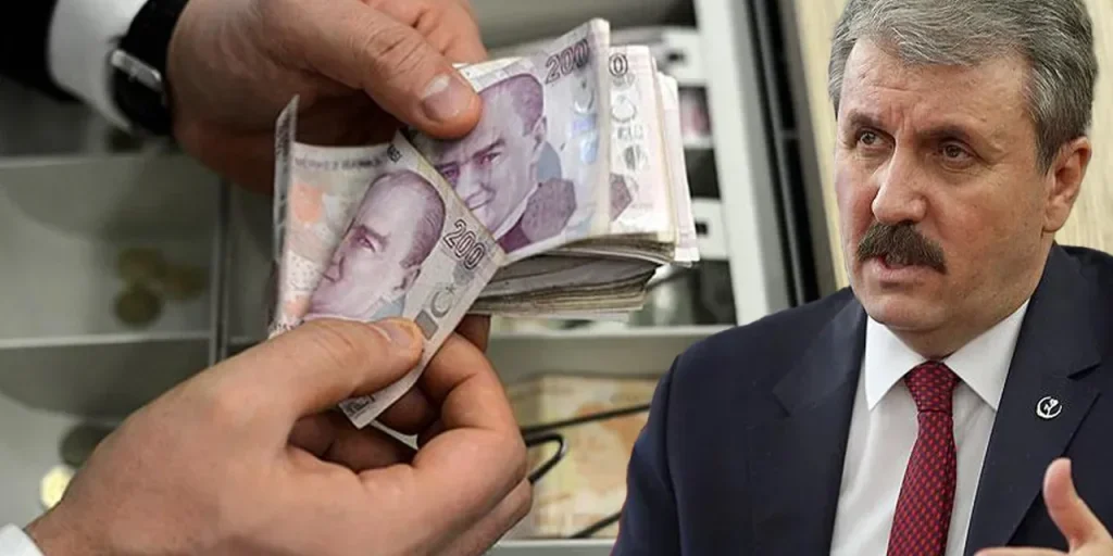 Mustafa Destici propone un aumento del 50 % del salario minimo turco a 33.000 lira.