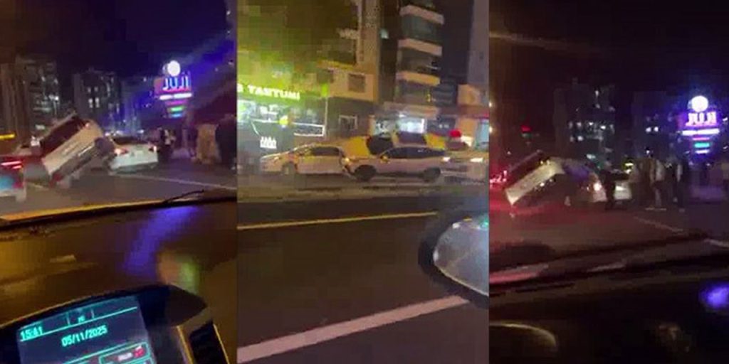 Incidente stradale a Diyarbakır: un veicolo sale sopra un altro, due feriti