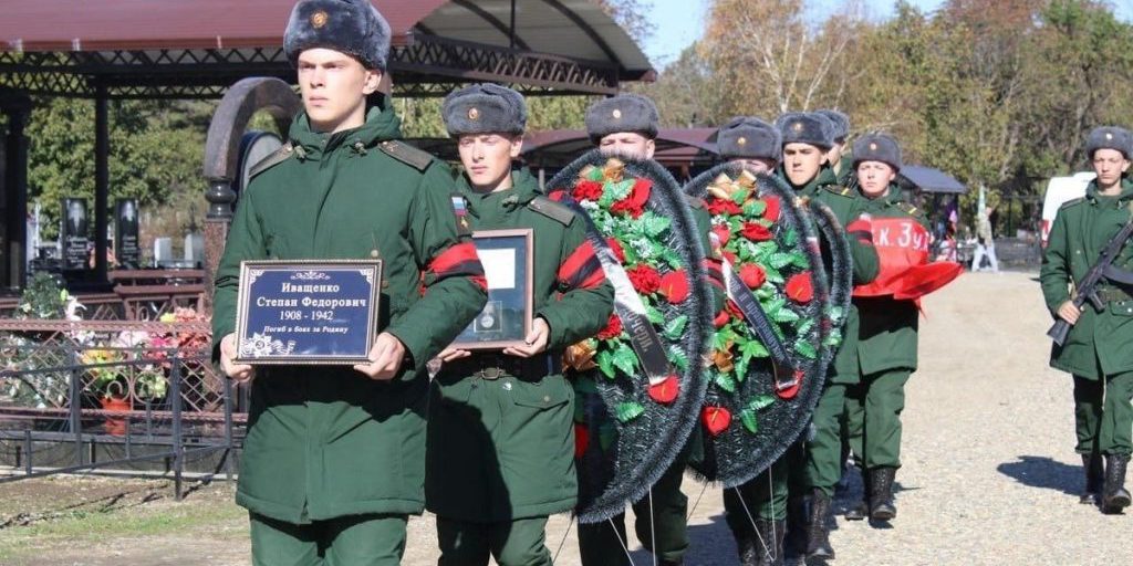 В Кореновском районе перезахоронили кубанца, погибшего в Великой Отечественной войне