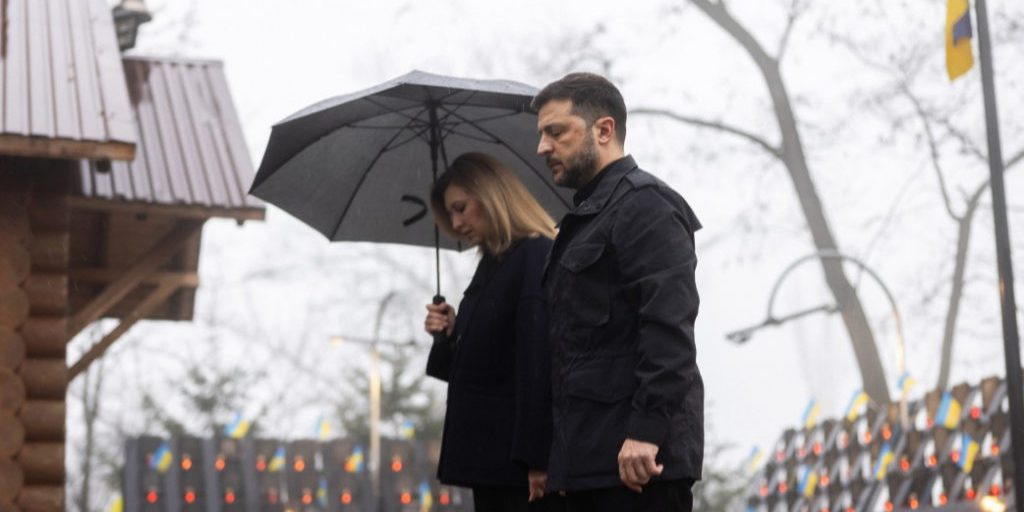 Ucraina celebra il Giorno della Dignità e della Libertà con discorso del presidente Zelenskyy