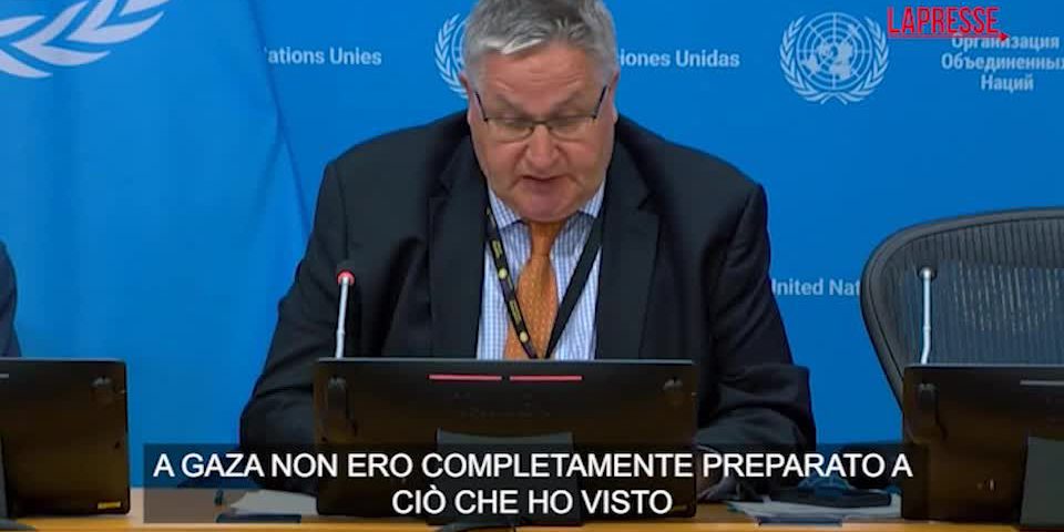Situazione disastrosa a Gaza: un funzionario dell'Onu descrive la devastazione totale e la crisi umanitaria in corso