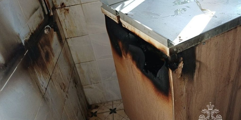 В Курске произошел пожар в доме из-за неисправности газового оборудования