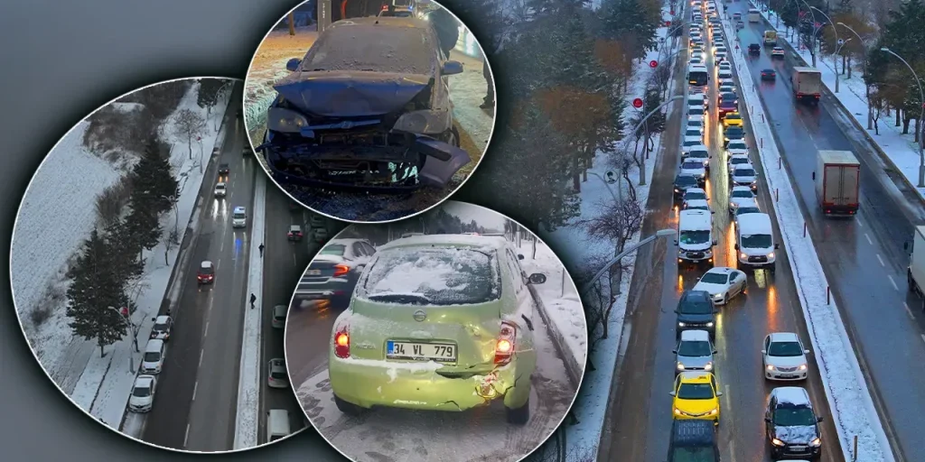 Incidente a catena a Edirne: nove veicoli scontrati, nessun ferito