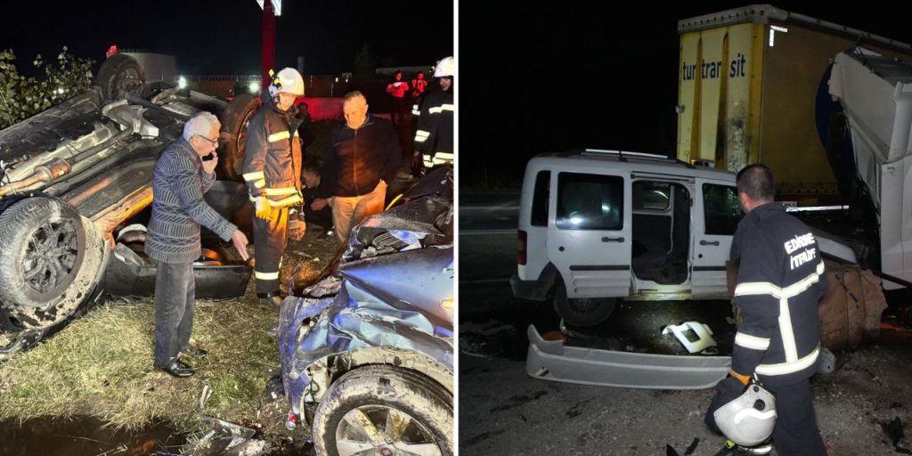 Collisione multipla a Edirne: un incidente stradale con vittime e feriti