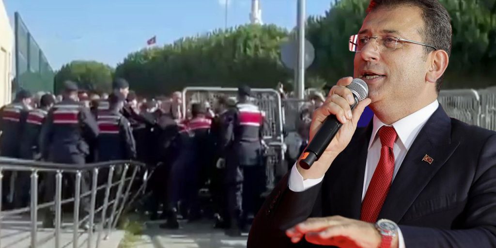 Ekrem İmamoğlu'nun duruşmasında taşkınlık! Bir grup bariyerleri yıktı
