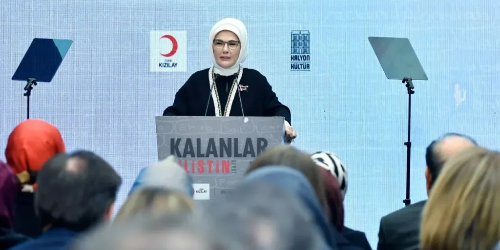 Emine Erdoğan: la posizione di Gaza sulla mappa mondiale è più significativa di quanto sembri