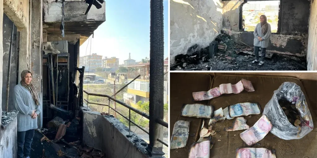 Uruba Enderun: tragedia doppia – perdita di famiglia in terremoto e distruzione della casa in incendio