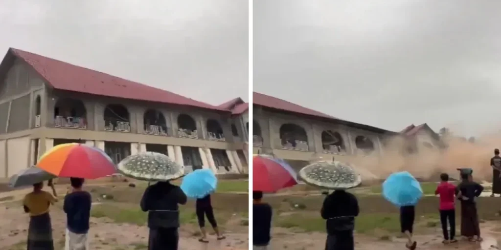 Evacuazione tempestiva salva studenti dopo cedimento del terreno a Aceh