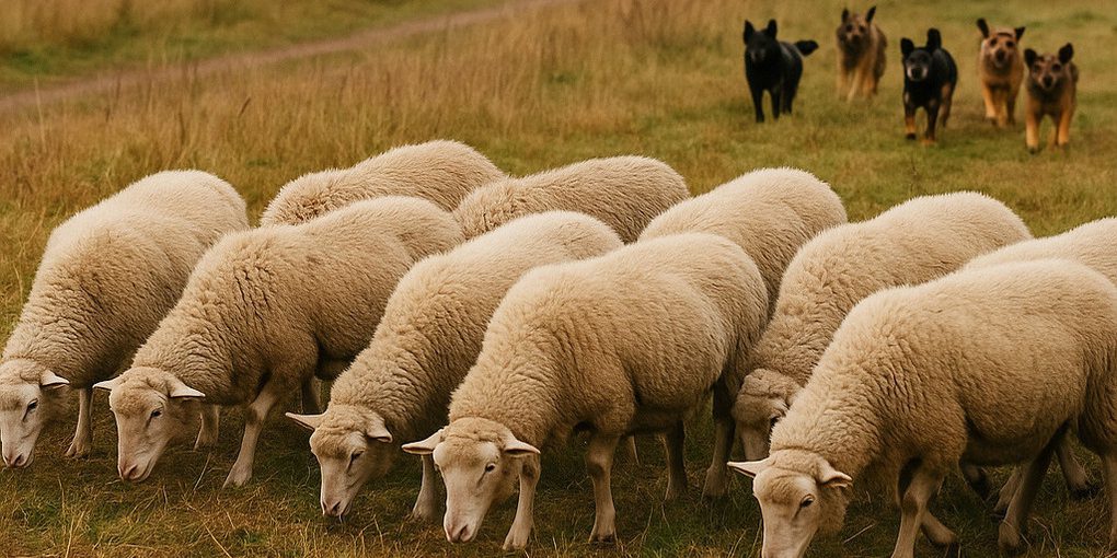 Стая безнадзорных собак загрызла восемь овец в Чебоксарском округе