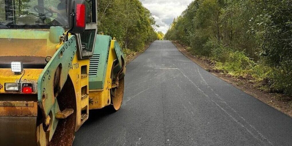 Дорожники приступили к укладке асфальта в Старорусском округе