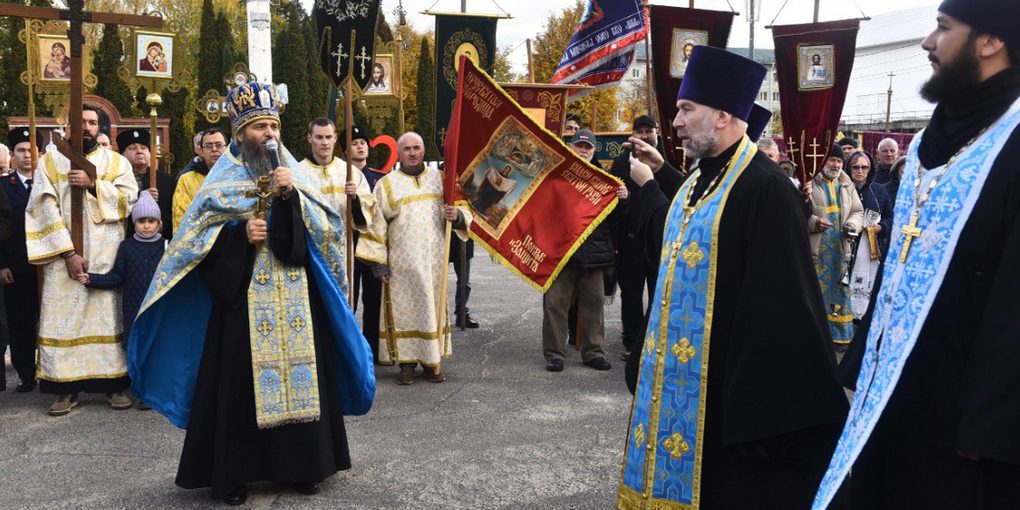 Во Мценске прошел общегородской молебен «За нашу Победу»
