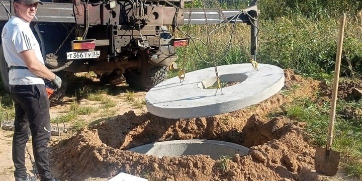 Многодетной семье из Владимирской области оборудовали автономную систему канализации