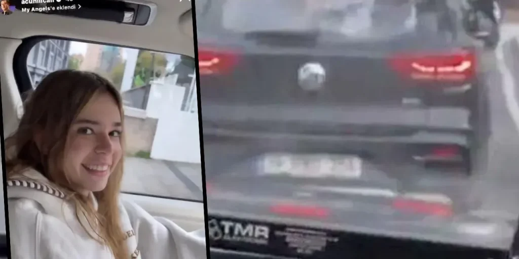 Incidente sul veicolo della figlia di Acun Ilıcalı: l'accessorio “çakar” in evidenza sui social