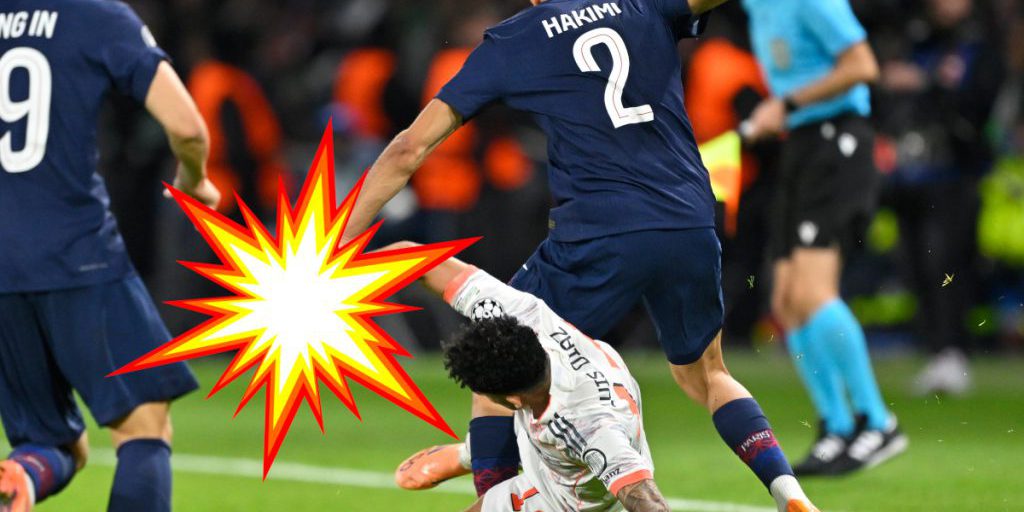 Minaccia al calciatore Diaz dopo un tackle controverso nella partita tra Bayern e PSG