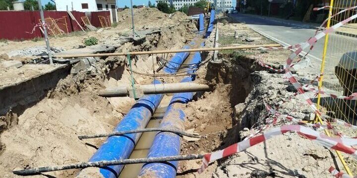 В Каспийске уложено около 2 км труб нового канализационного коллектора