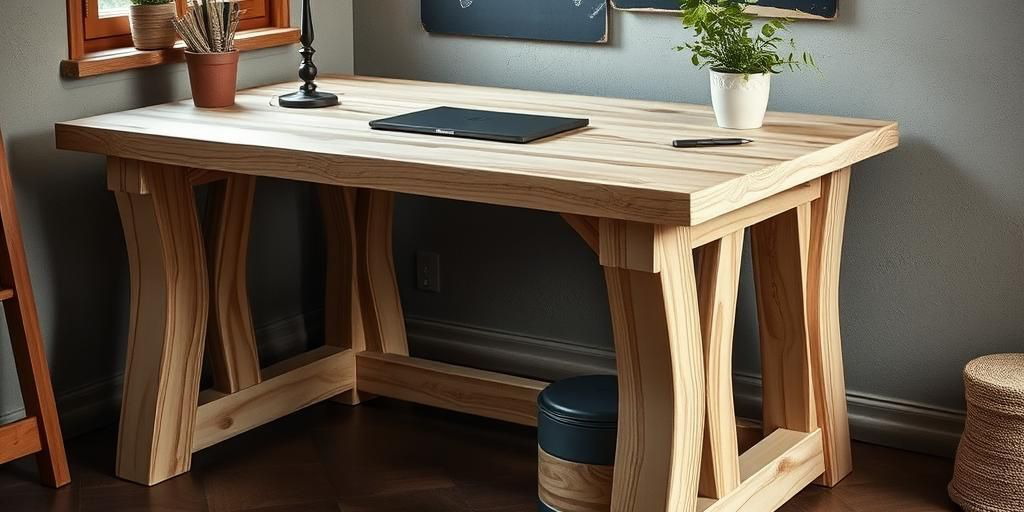 Questo puoi farlo: costruire un banco di lavoro regolabile in altezza con assi di legno e viti filettate