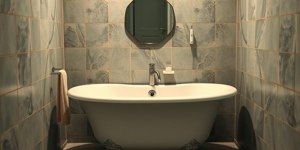 Questo puoi farlo: riattaccare una piastrella del bagno staccata con adesivo specifico