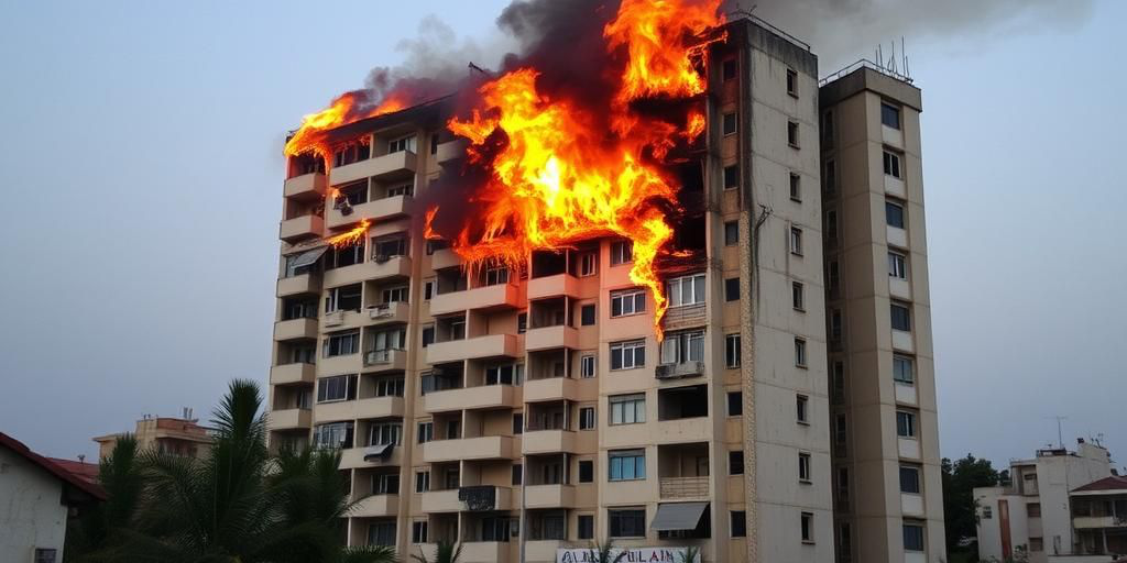 Incendio in un edificio residenziale a Kiryat Malakhi: un uomo di 50 anni perde la vita, cinque feriti
