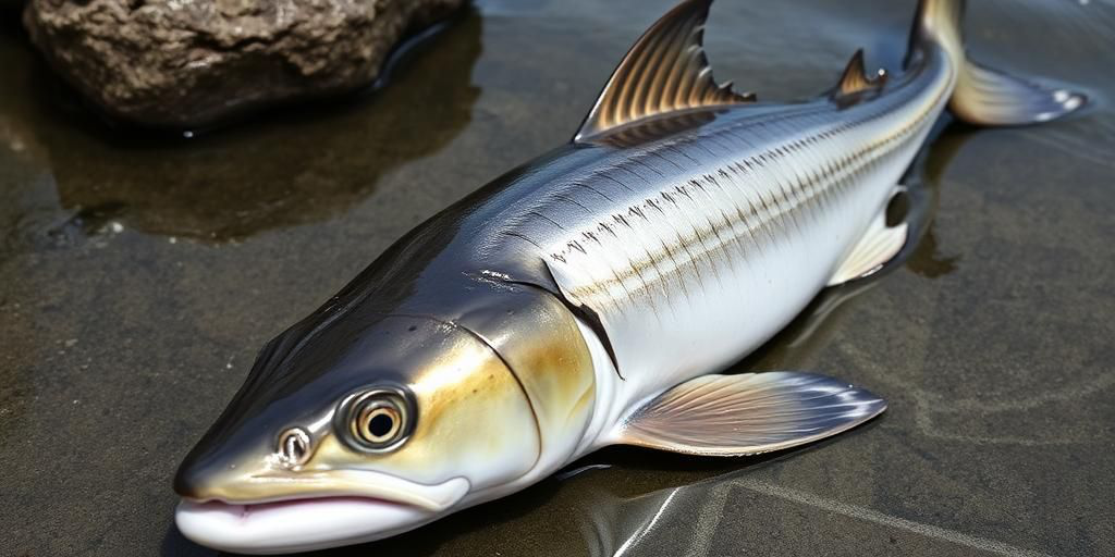 Squalo capopiatto trovato morto vicino a Ischia Ponte, possibile impigliamento in rete da pesca