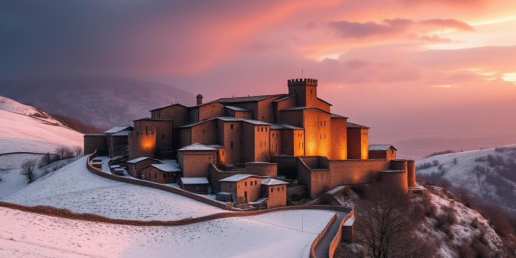 Castelluccio di Norcia: paesaggio di luce, neve e nebbia che attira i turisti