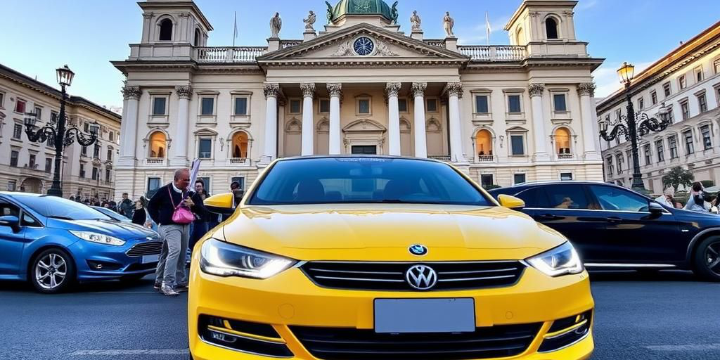 Tassisti milanesi protestano contro Uber: auto abbandonate davanti a Palazzo Marino