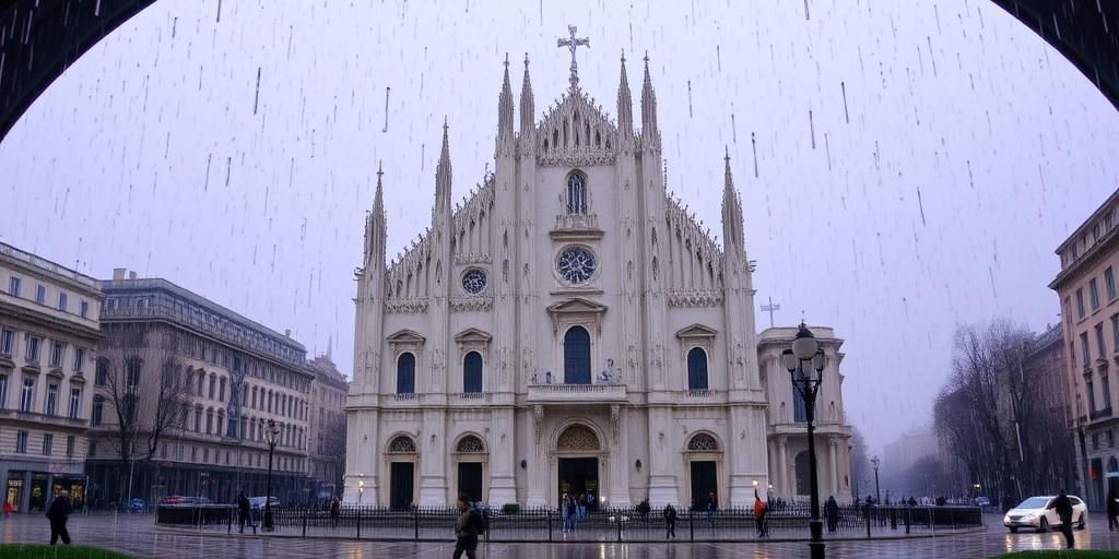 Previsioni meteo 16 dicembre: pioggia per tutta la giornata a Milano e Lombardia, temperatura massima 7°C