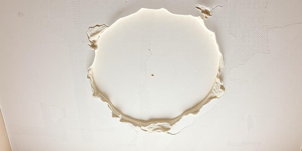 Questo puoi farlo: riparare una crepa nel soffitto con nastro e stucco