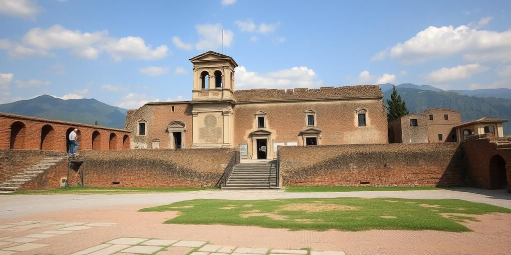 Frammento di affresco di Ercole della Villa di Civita Giuliana a Pompei finito negli Stati Uniti