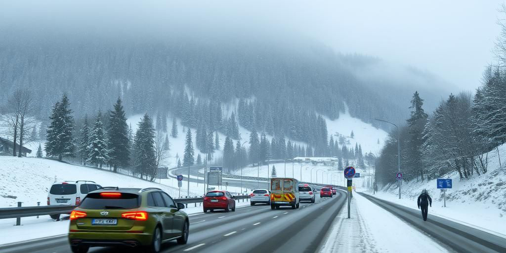 Arpal chiude le autostrade alle 14:00 per allerta gialla di neve tra le valli Stura e Bormida