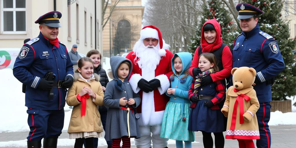 Carabinieri e Babbo Natale visitano i bambini della scuola Regina Margherita