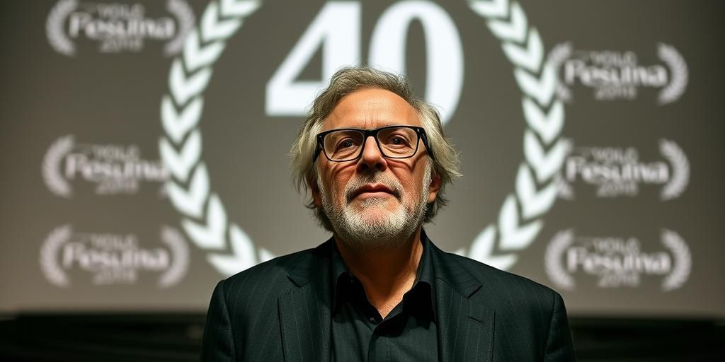 Paolo Sorrentino celebra i vincitori del 40° anniversario del festival cinematografico e ricorda il suo esordio al Teatro Solinas