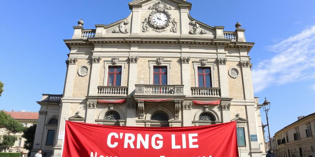 Liceo Giulio Cesare occupato da studenti: banner contro simboli di estrema destra