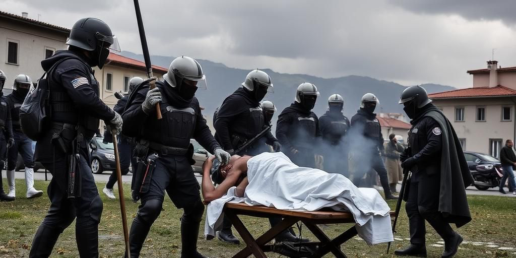 Violenza contro i guardiani di un sit‑in a Prato: sette feriti ricoverati
