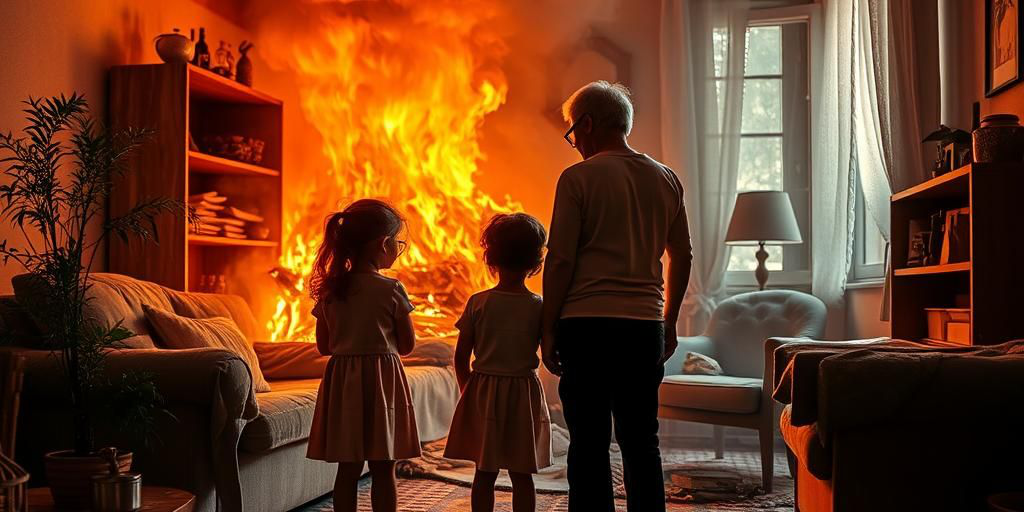 Incendio in appartamento: famiglia con tre bambini in salvo, anziana ferita