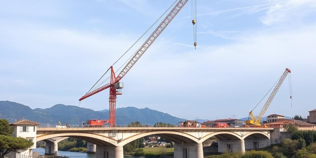 Macerata: inizio montaggio dei conci per il nuovo ponte sul Chienti, previsto completamento entro gennaio