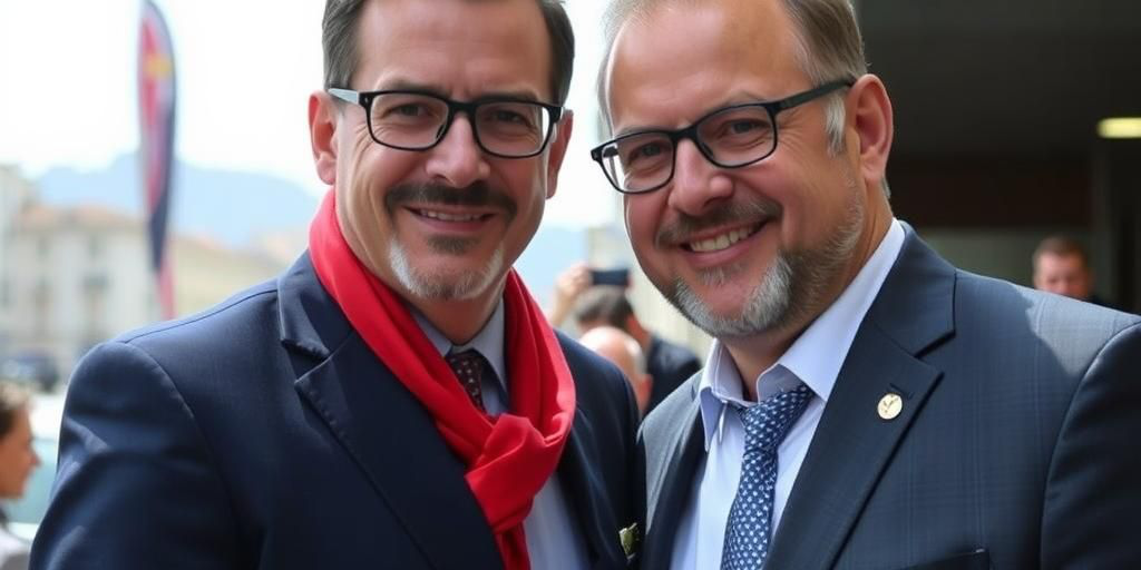 Tiziano Bernard, miglior istruttore civile americano, accoglie il sindaco di Trieste