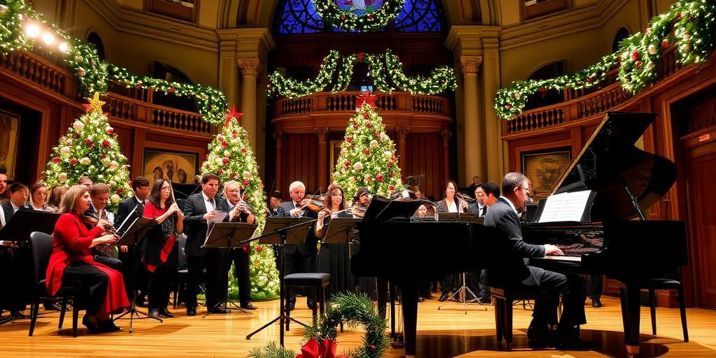 Concerto di Natale al Teatro Ventidio Basso di Ascoli Piceno: cori, ensemble di metallo e pianista Alberto Ortolani