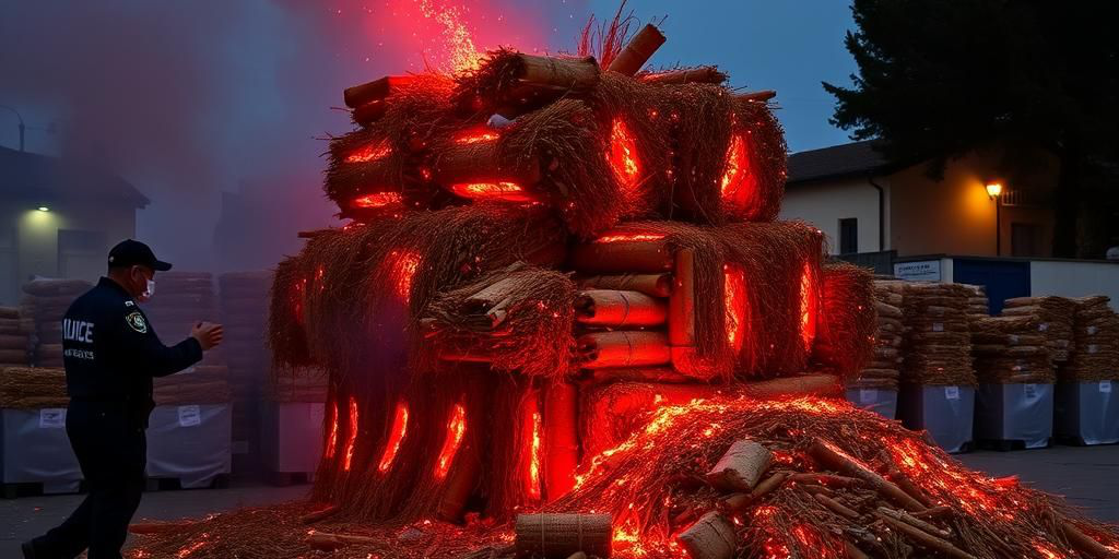 Reggio: 120 kg di fuochi d'artificio illegali sequestrati dalle autorità