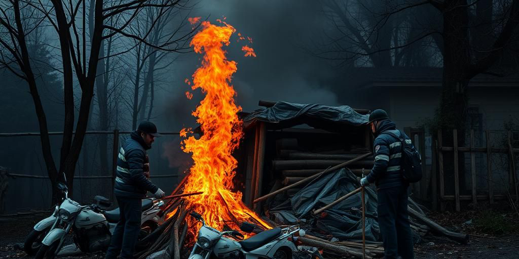 Incendio in capannone abbandonato dell'Alessandrino: vigili del fuoco contengono il fuoco alimentato da plastica