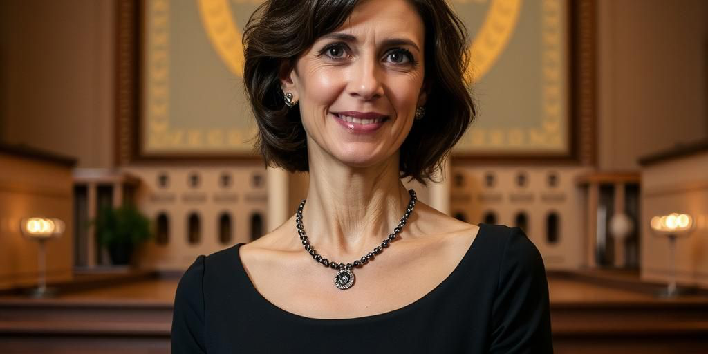 Tiziana Rocca al Senato riceve il premio per l'Eccellenza Italiana
