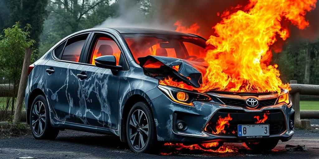 Decesso dopo incendio dell'auto: indagine su possibile rogo causato dal proprietario