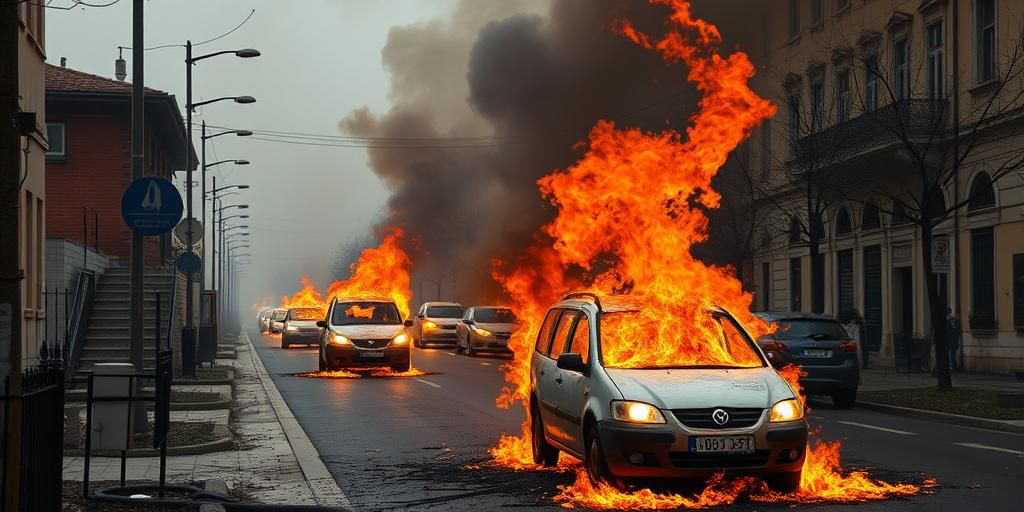 Prato: 10 veicoli incendiati, indagini su presunti incendi dolosi
