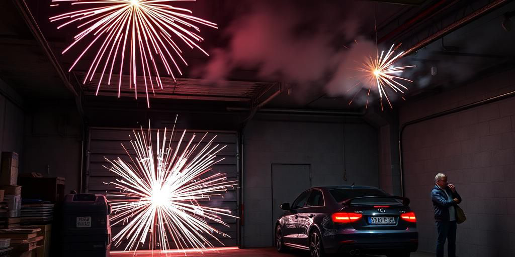 31enne denunciato per più di una tonnellata di fuochi artificiali nascosti in garage, cantina e box a Milano