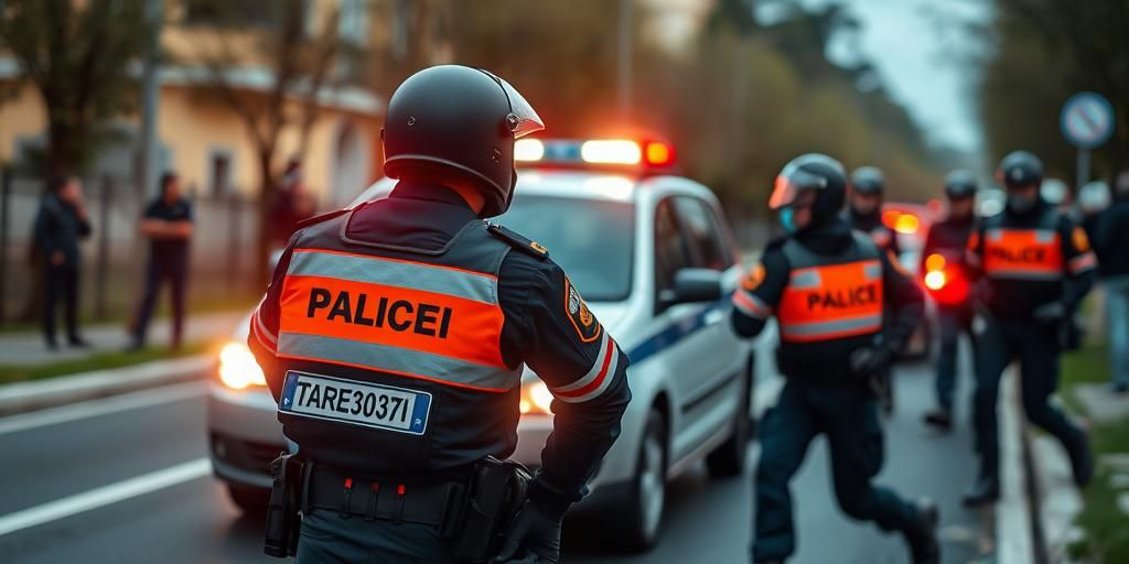 Carabinieri sparano a un veicolo in fuga con sospetto estorsore, un ferito