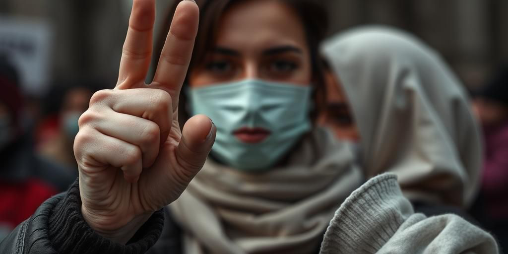 Gesto di segnalazione silenziosa per le vittime di violenza domestica