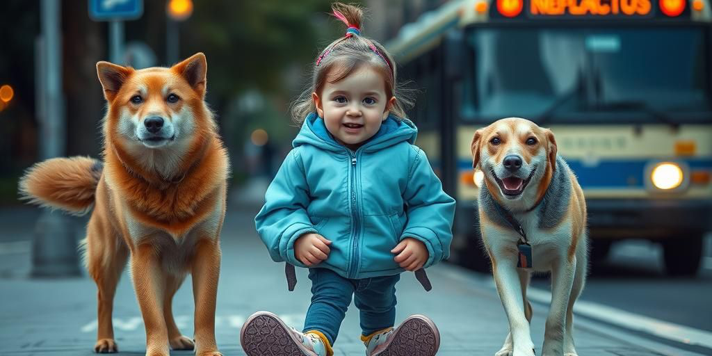 Servizio gratuito salva bambina da attacco di tre cani vicino alla fermata dello scuolabus a Ne Pisano
