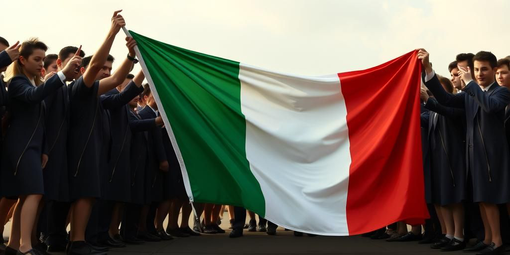 Pellegrino riceve il tricolore e lo dedica al nonno