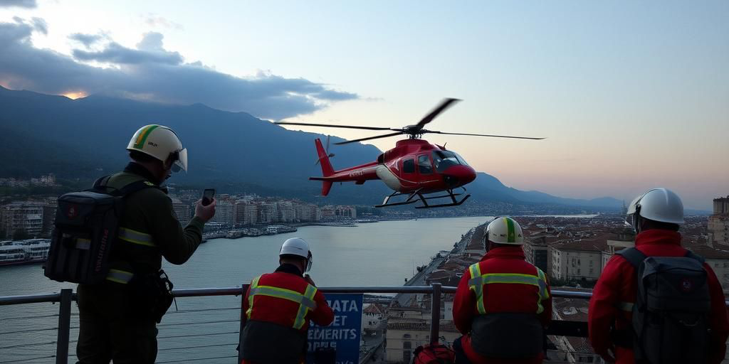 Tre operai feriti dopo caduta dal ponteggio a Chieti; uno trasportato in elicottero a Pescara